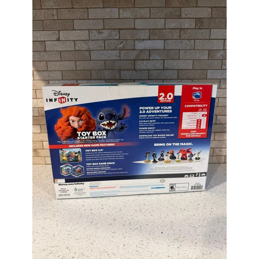 Disney Infinity 2.0 Toy Box Starter Pack Nintendo Wii U new Open‎ Box stitch